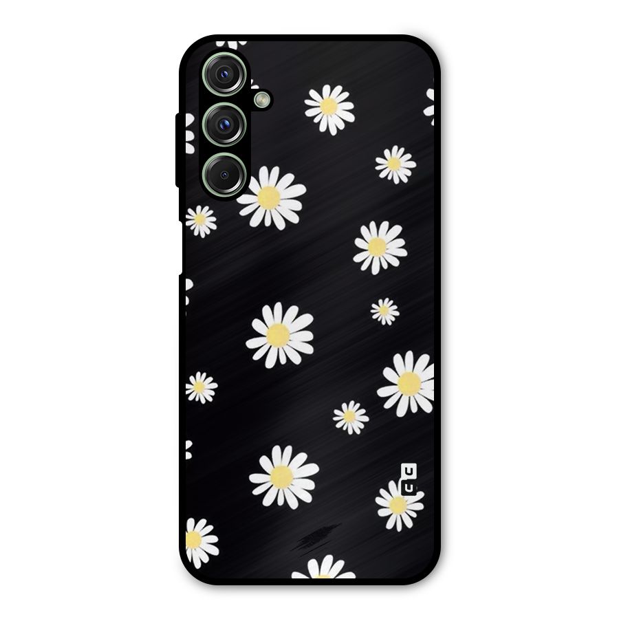 Simple Sunflowers Pattern Metal Back Case for Galaxy M34