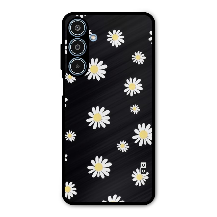 Simple Sunflowers Pattern Metal Back Case for Galaxy M35