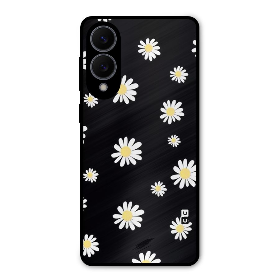 Simple Sunflowers Pattern Metal Back Case for Galaxy S25 Edge