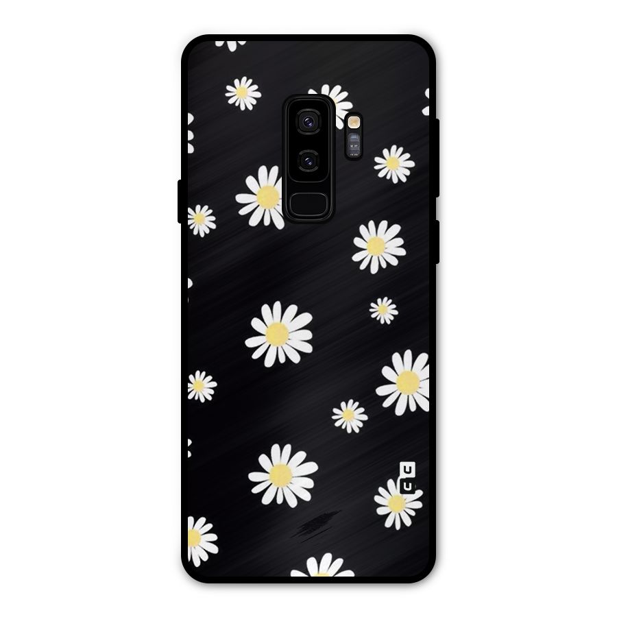 Simple Sunflowers Pattern Metal Back Case for Galaxy S9 Plus