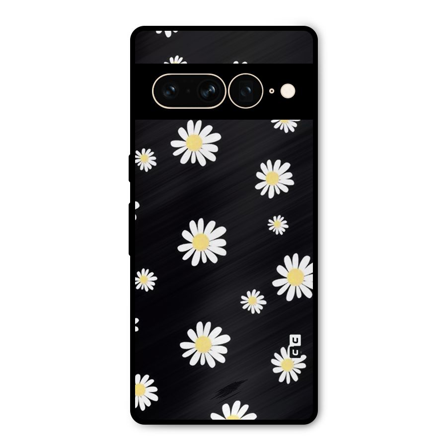 Simple Sunflowers Pattern Metal Back Case for Google Pixel 7 Pro