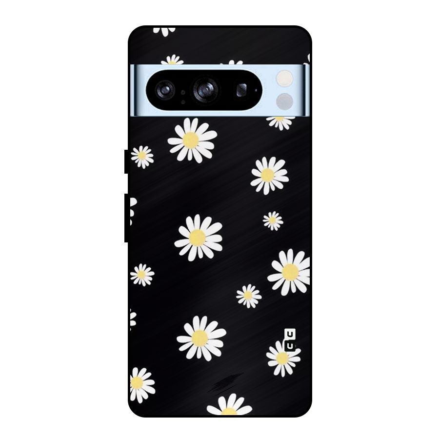 Simple Sunflowers Pattern Metal Back Case for Google Pixel 8 Pro