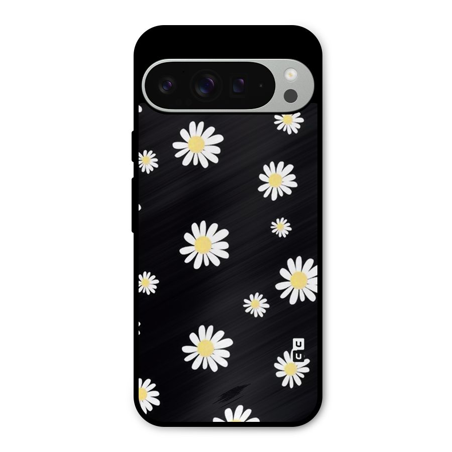 Simple Sunflowers Pattern Metal Back Case for Google Pixel 9 Pro XL