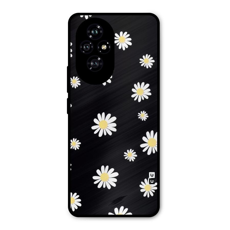 Simple Sunflowers Pattern Metal Back Case for Honor 200