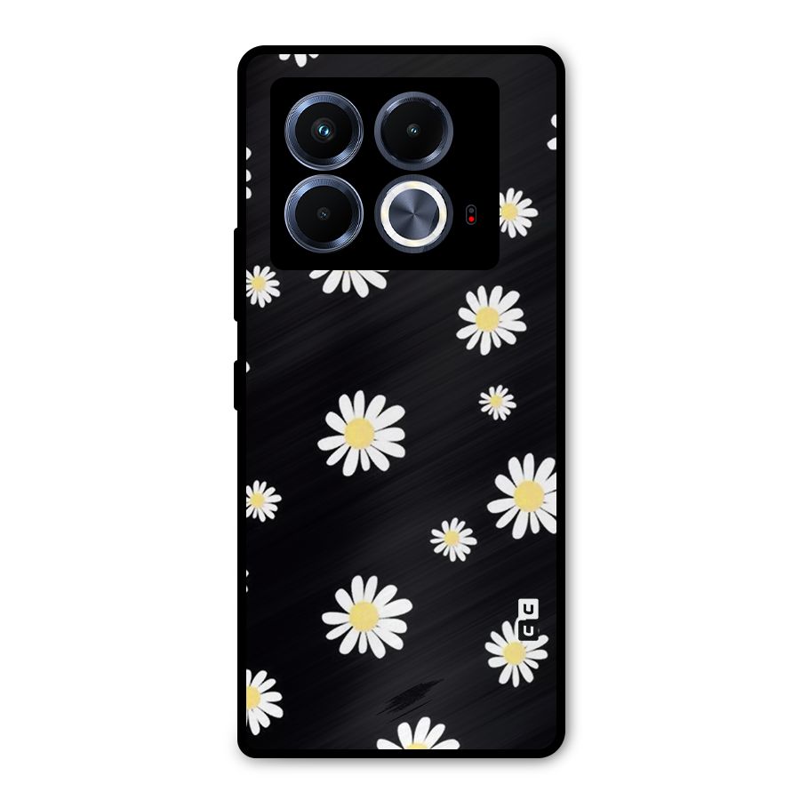 Simple Sunflowers Pattern Metal Back Case for Infinix Note 40 5G