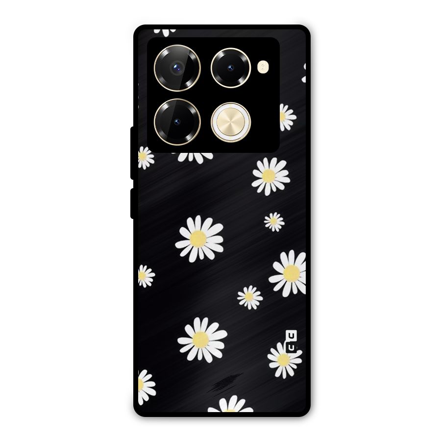 Simple Sunflowers Pattern Metal Back Case for Infinix Note 40 Pro Plus