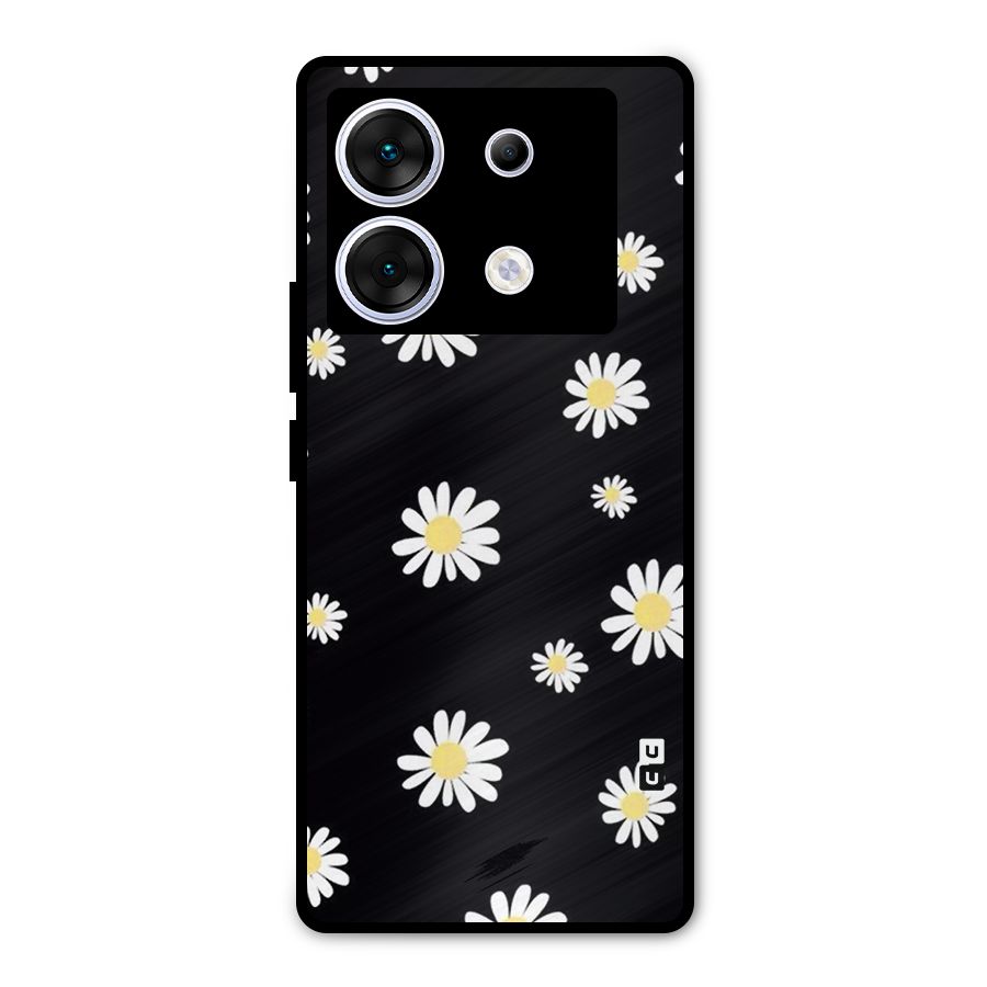 Simple Sunflowers Pattern Metal Back Case for Infinix Zero 30 5G