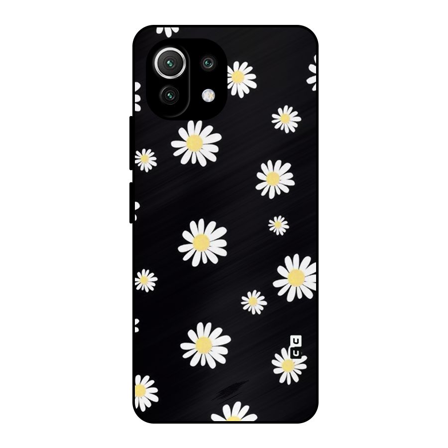 Simple Sunflowers Pattern Metal Back Case for Mi 11 Lite