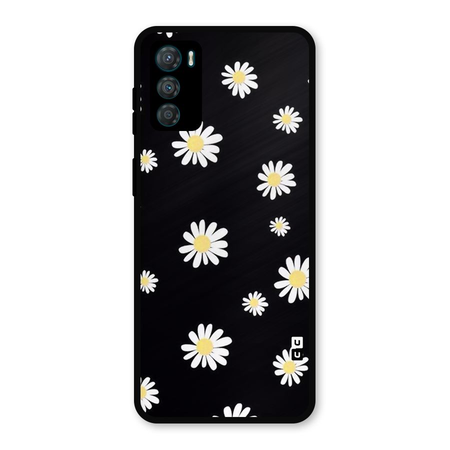 Simple Sunflowers Pattern Metal Back Case for Moto G42