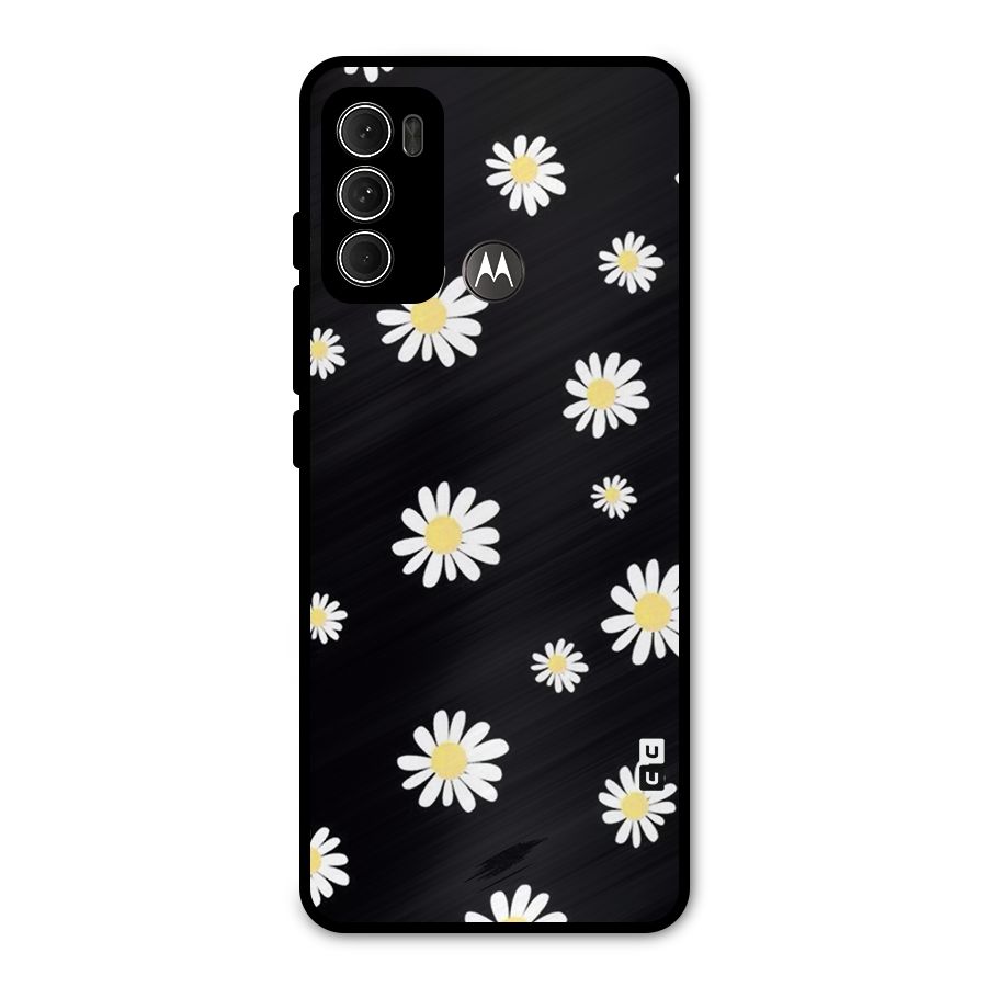 Simple Sunflowers Pattern Metal Back Case for Moto G60