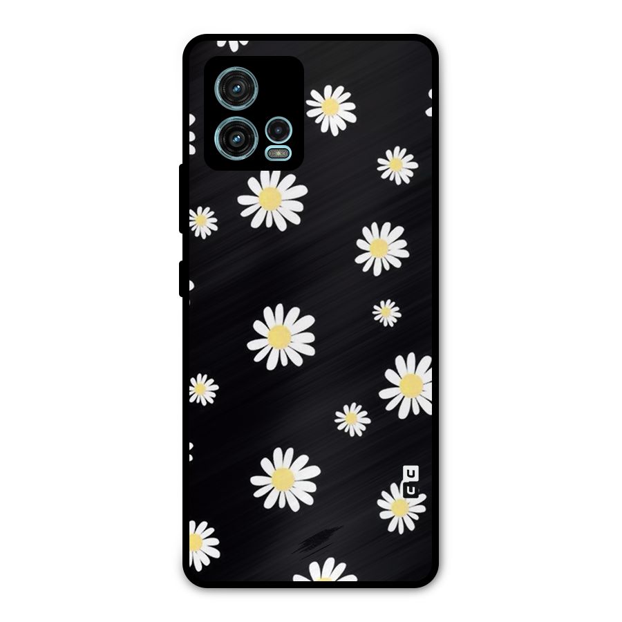 Simple Sunflowers Pattern Metal Back Case for Moto G72