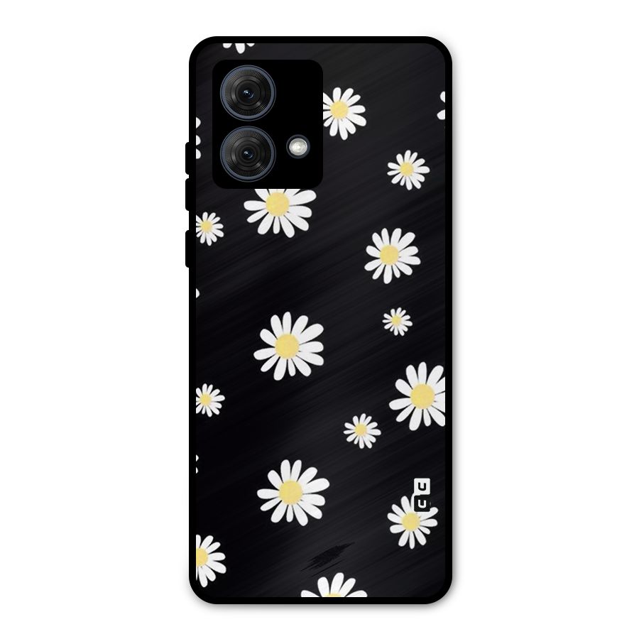 Simple Sunflowers Pattern Metal Back Case for Moto G84