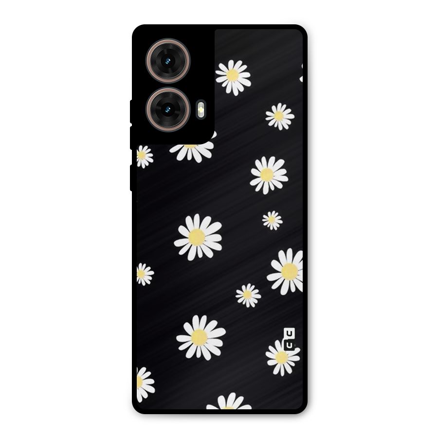 Simple Sunflowers Pattern Metal Back Case for Moto G85