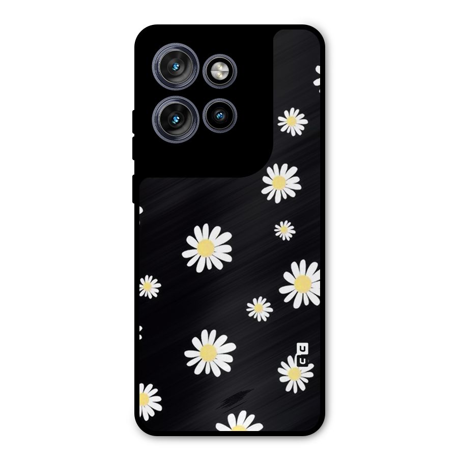 Simple Sunflowers Pattern Metal Back Case for Motorola Edge 50 Neo