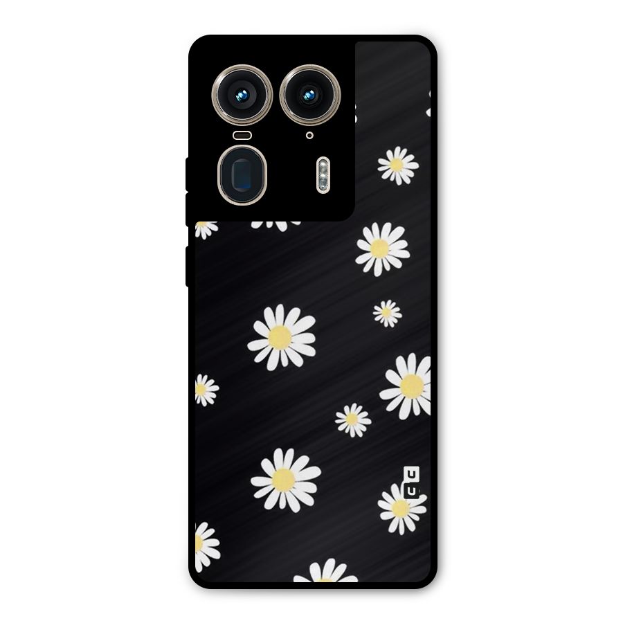 Simple Sunflowers Pattern Metal Back Case for Motorola Edge 50 Ultra