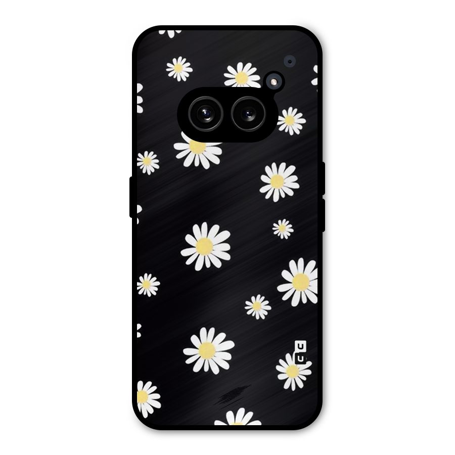 Simple Sunflowers Pattern Metal Back Case for Nothing Phone 2a Plus