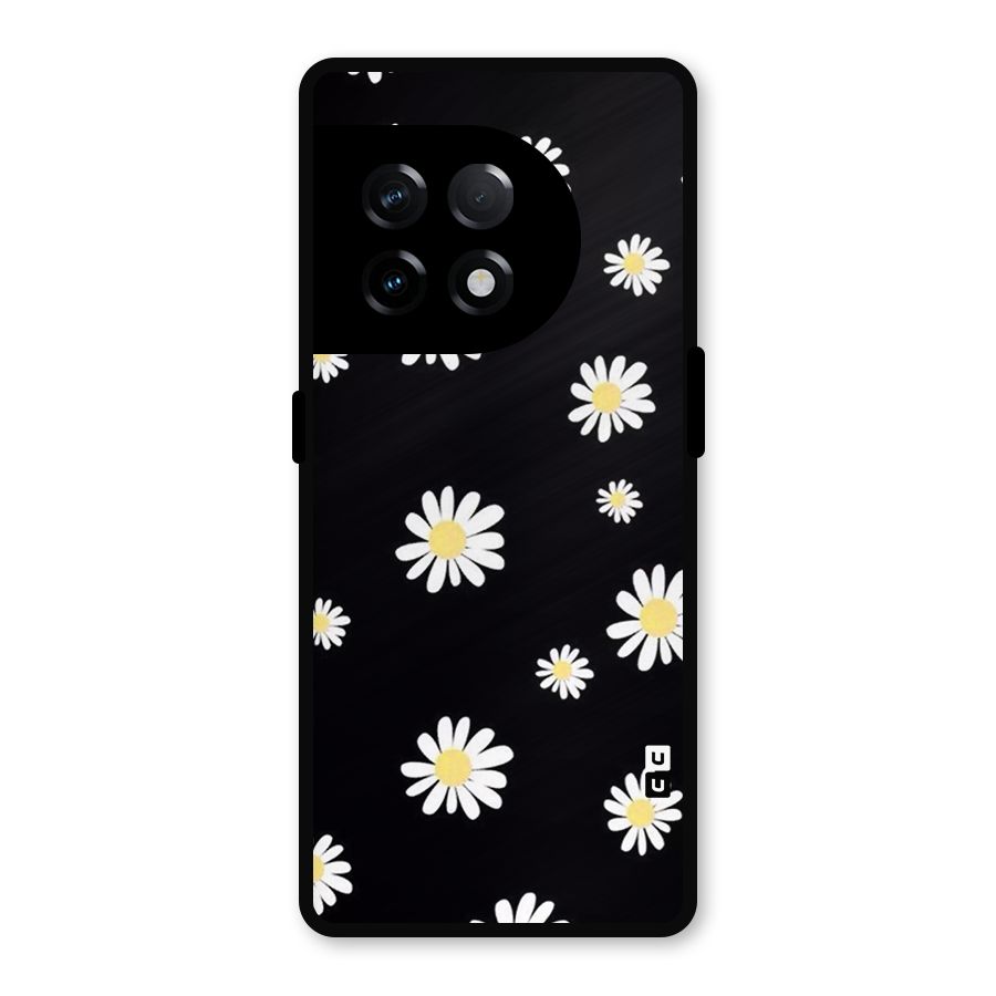 Simple Sunflowers Pattern Metal Back Case for OnePlus 11R