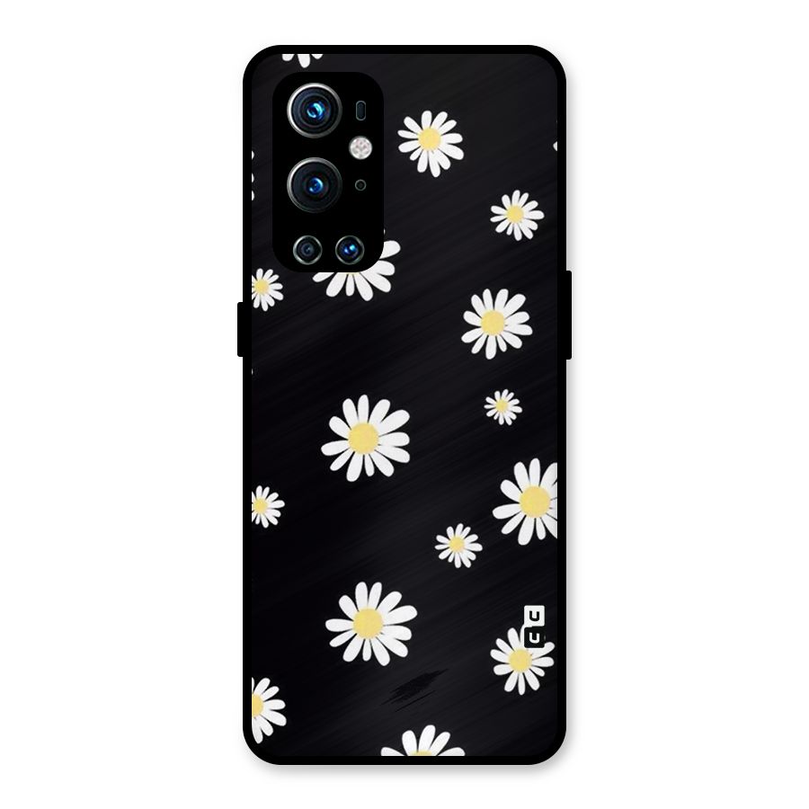 Simple Sunflowers Pattern Metal Back Case for OnePlus 9 Pro