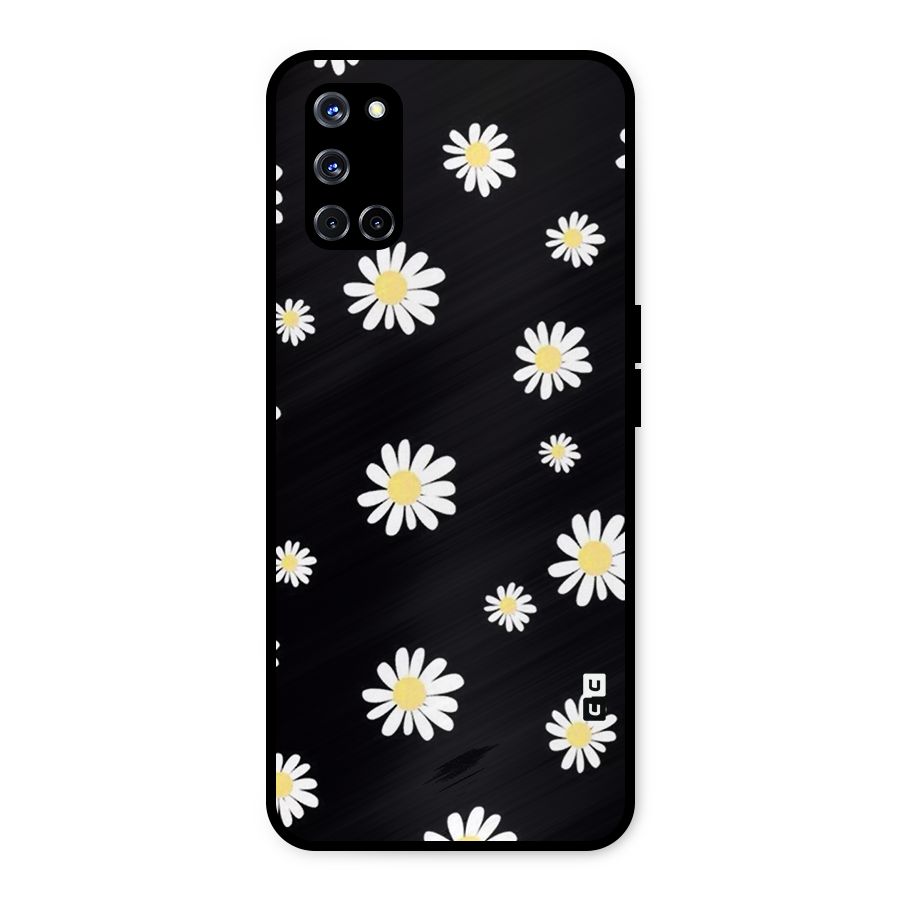 Simple Sunflowers Pattern Metal Back Case for Oppo A52