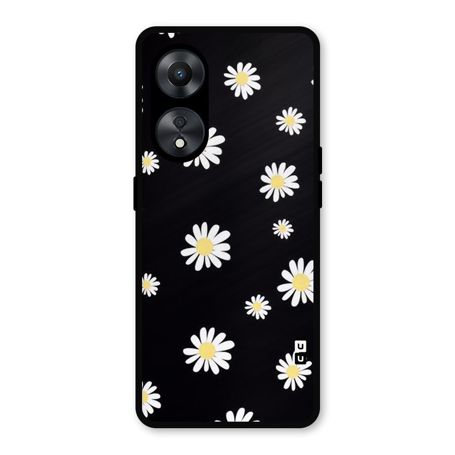 Simple Sunflowers Pattern Metal Back Case for Oppo A78