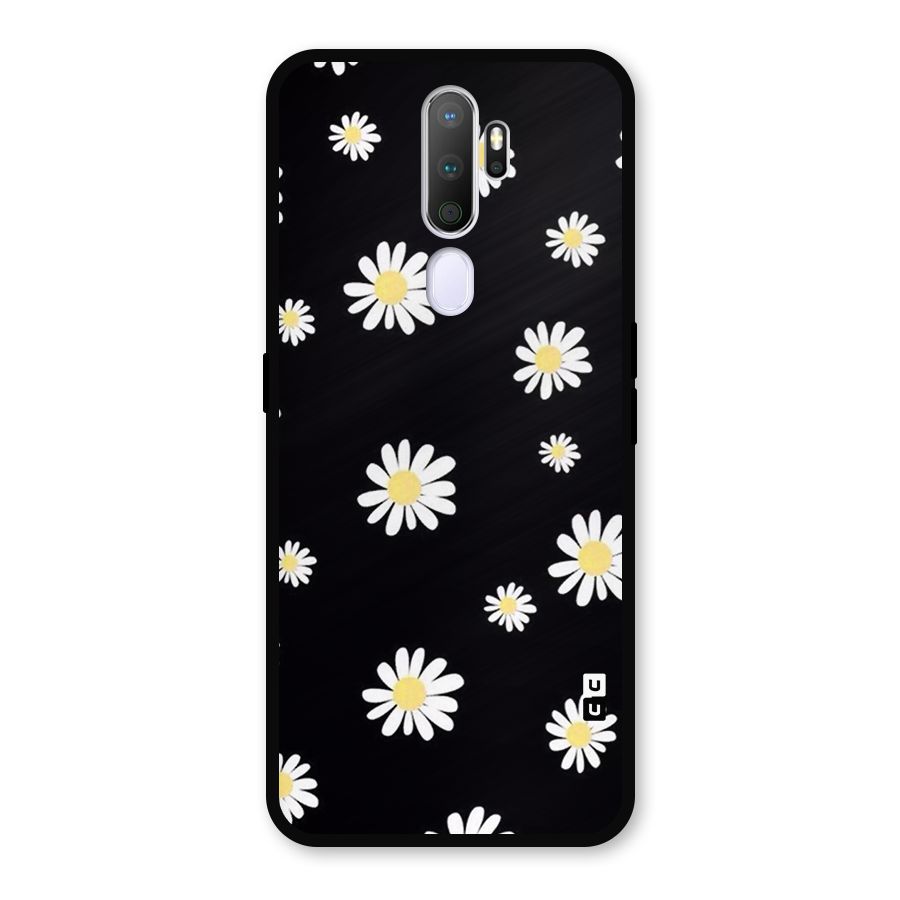 Simple Sunflowers Pattern Metal Back Case for Oppo A9 (2020)