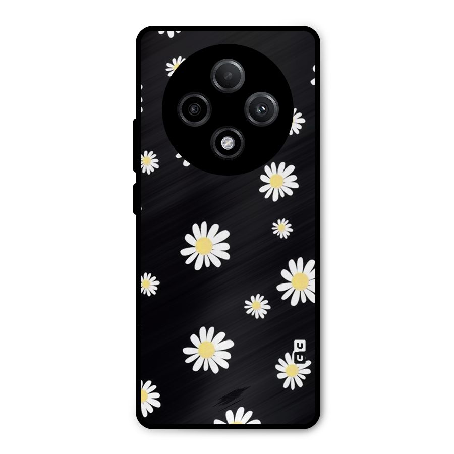 Simple Sunflowers Pattern Metal Back Case for Oppo F27 Pro Plus