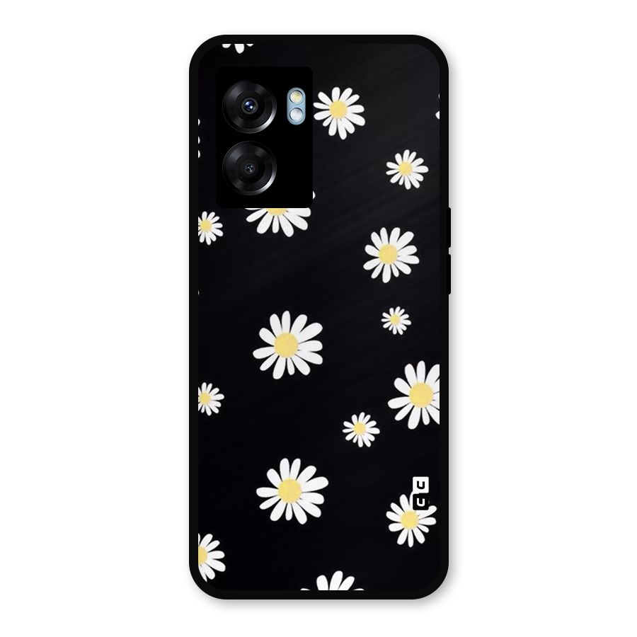 Simple Sunflowers Pattern Metal Back Case for Oppo K10 (5G)