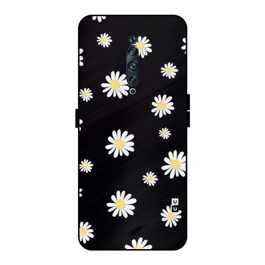 Simple Sunflowers Pattern Metal Back Case for Oppo Reno2 F