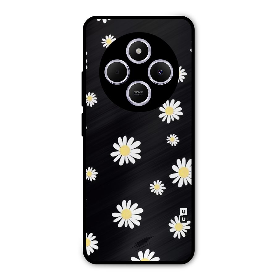 Simple Sunflowers Pattern Metal Back Case for Poco M7