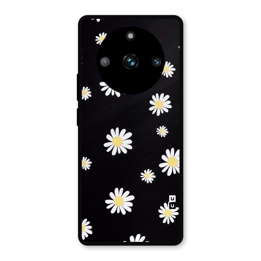 Simple Sunflowers Pattern Metal Back Case for Realme 11 Pro