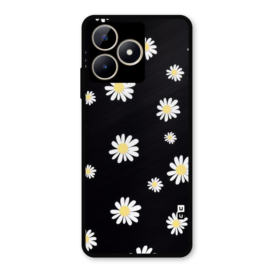 Simple Sunflowers Pattern Metal Back Case for Realme C53