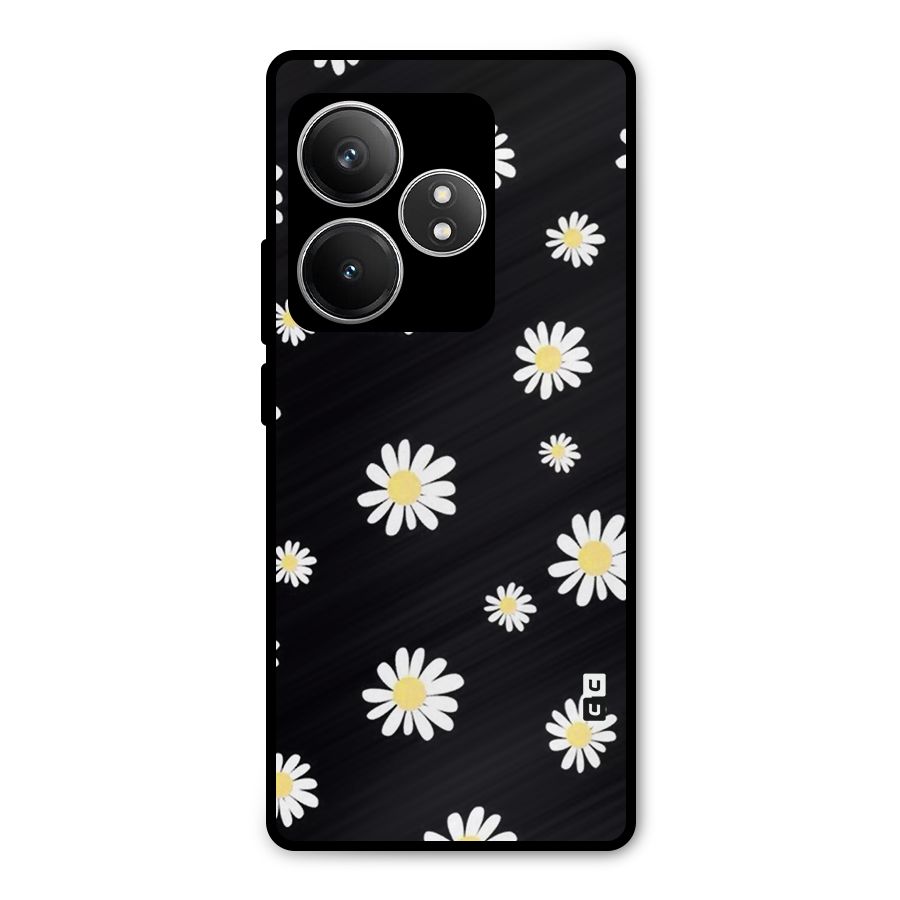 Simple Sunflowers Pattern Metal Back Case for Realme GT 6T