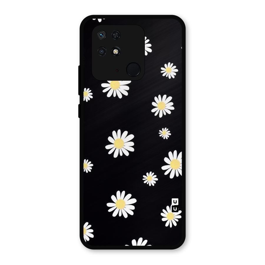 Simple Sunflowers Pattern Metal Back Case for Redmi 10 Power