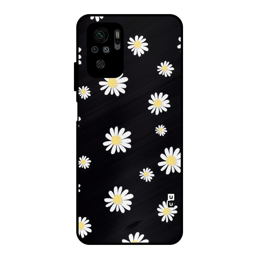 Simple Sunflowers Pattern Metal Back Case for Redmi Note 10