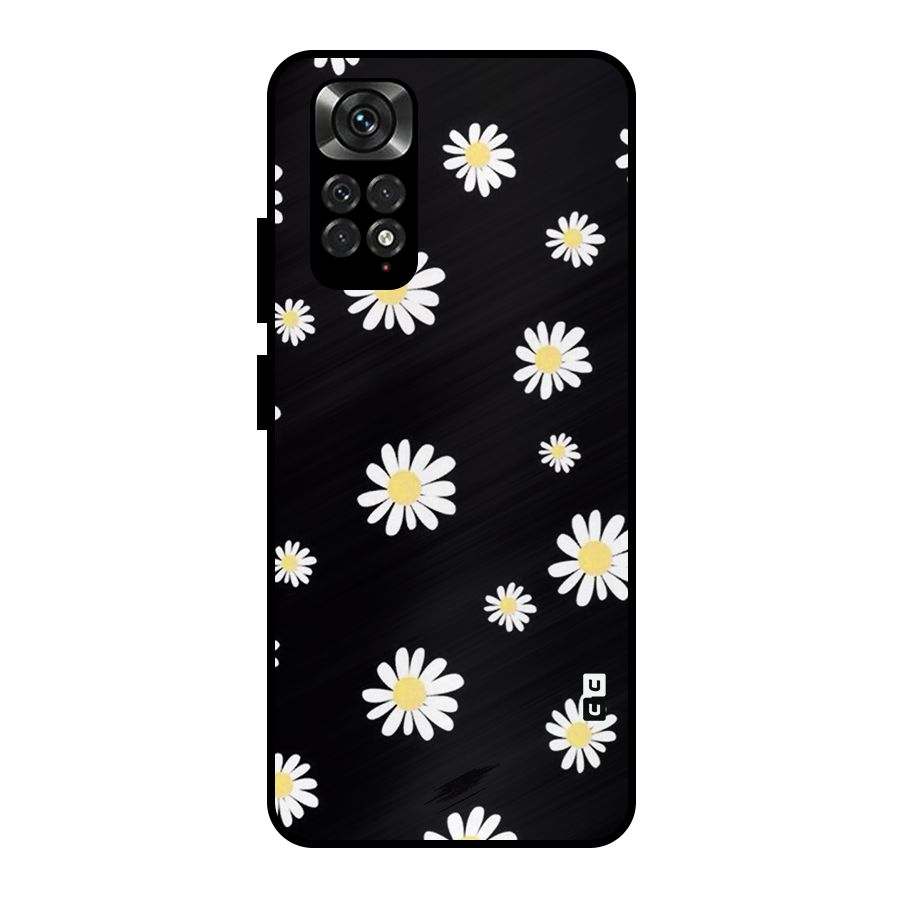 Simple Sunflowers Pattern Metal Back Case for Redmi Note 11 Pro