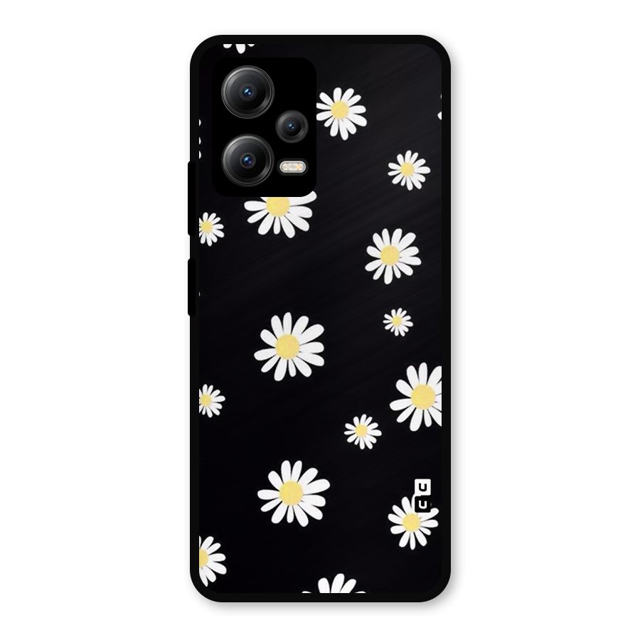 Simple Sunflowers Pattern Metal Back Case for Redmi Note 12 5G