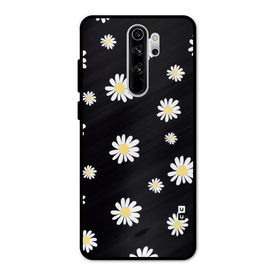 Simple Sunflowers Pattern Metal Back Case for Redmi Note 8 Pro