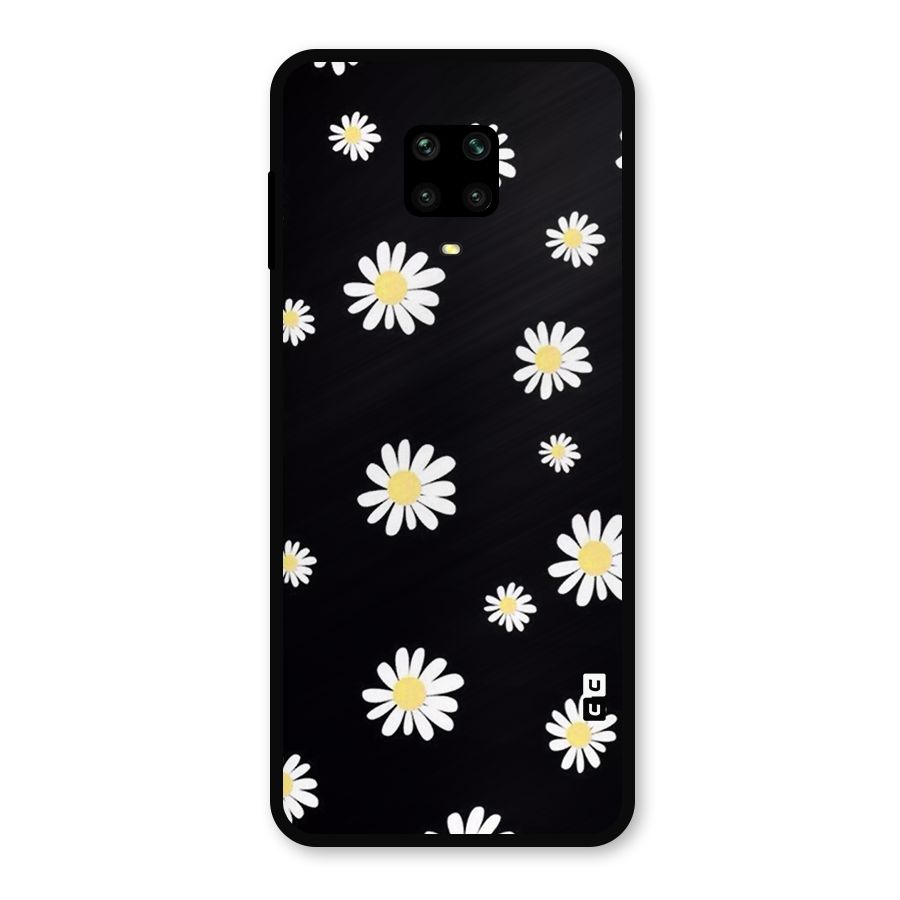 Simple Sunflowers Pattern Metal Back Case for Redmi Note 9 Pro
