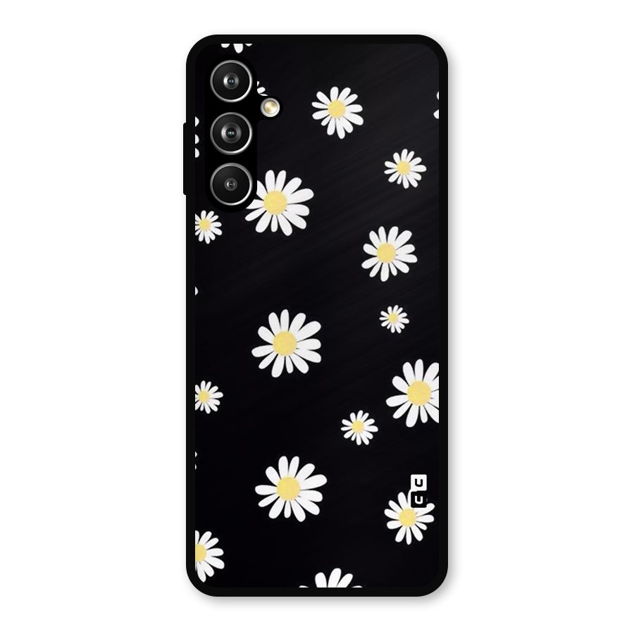Simple Sunflowers Pattern Metal Back Case for Samsung Galaxy M54