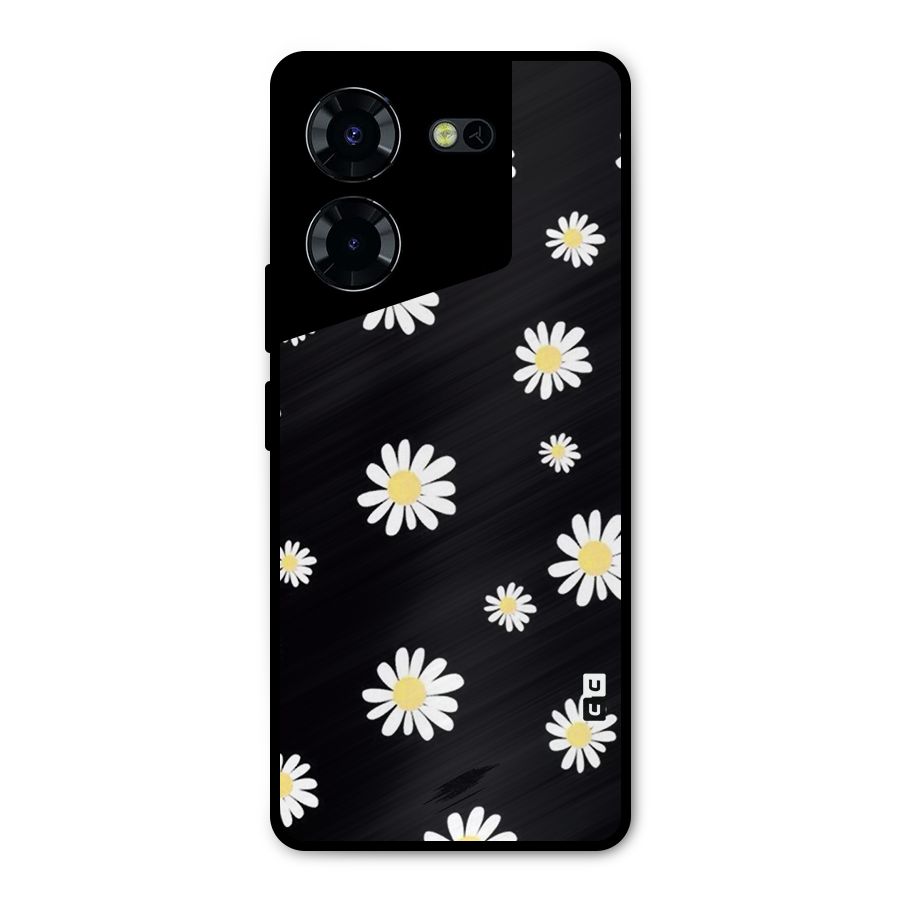 Simple Sunflowers Pattern Metal Back Case for Tecno Pova 5 Pro 5G