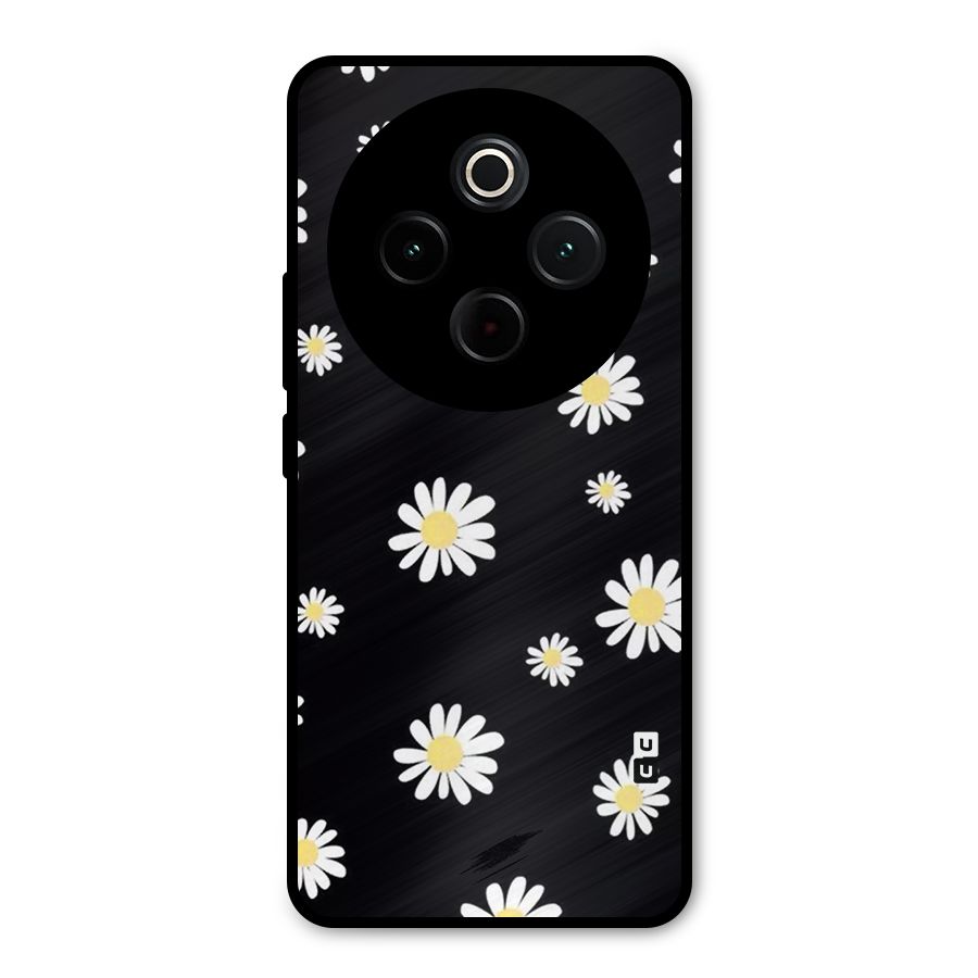 Simple Sunflowers Pattern Metal Back Case for Vivo T4