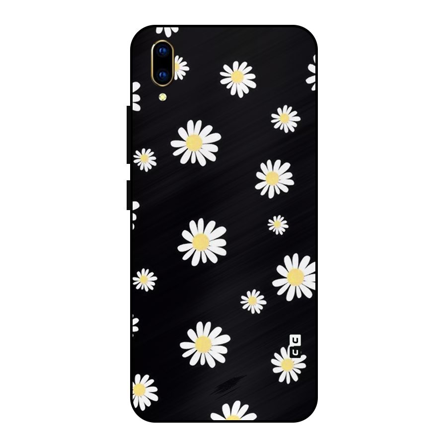 Simple Sunflowers Pattern Metal Back Case for Vivo V11 Pro