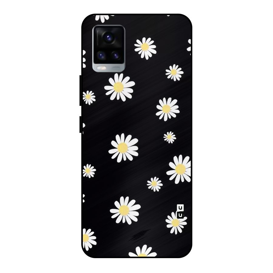 Simple Sunflowers Pattern Metal Back Case for Vivo V20 2021