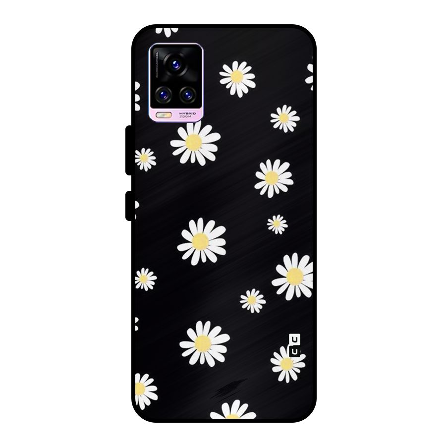 Simple Sunflowers Pattern Metal Back Case for Vivo V20 Pro