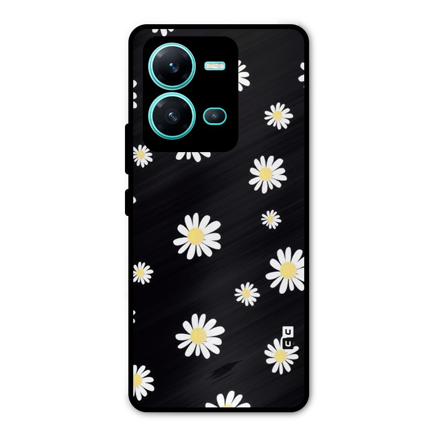 Simple Sunflowers Pattern Metal Back Case for Vivo V25