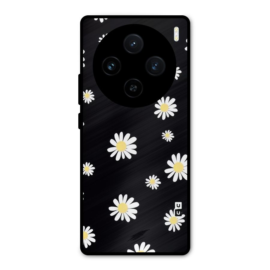 Simple Sunflowers Pattern Metal Back Case for Vivo X100