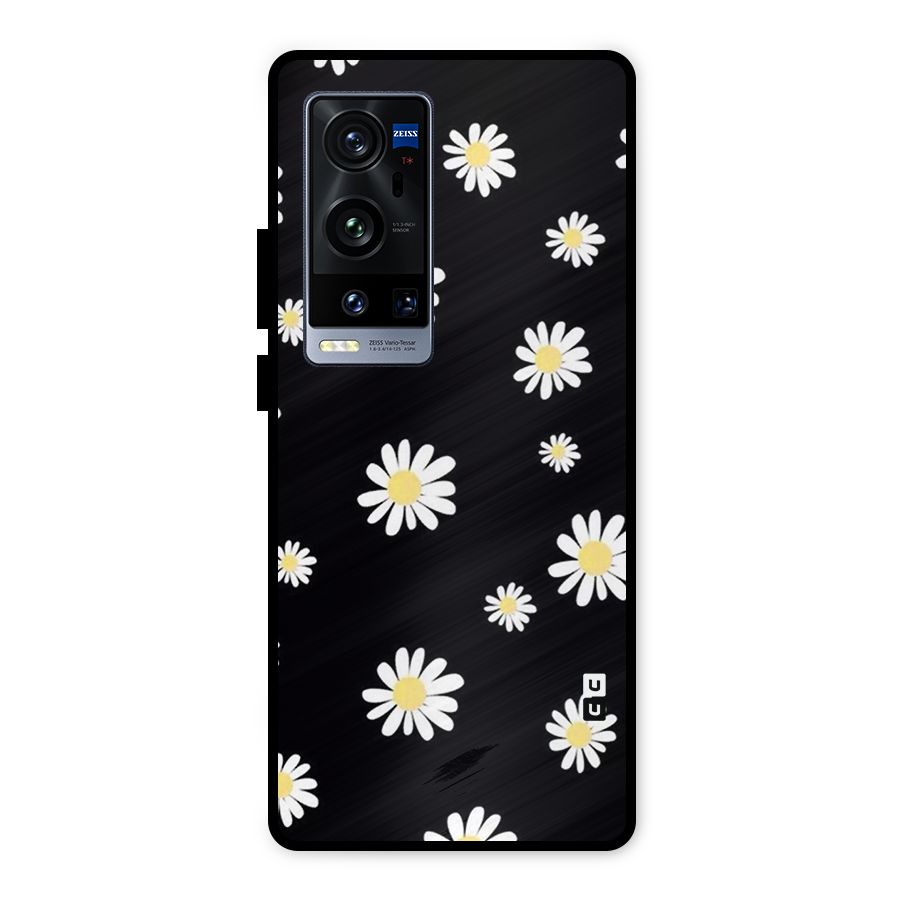 Simple Sunflowers Pattern Metal Back Case for Vivo X60 Pro Plus