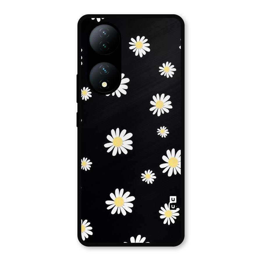 Simple Sunflowers Pattern Metal Back Case for Vivo Y100