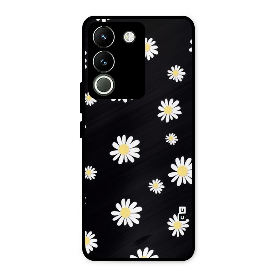 Simple Sunflowers Pattern Metal Back Case for Vivo Y200
