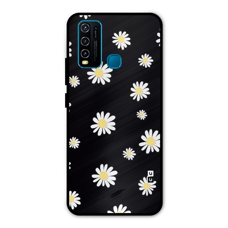 Simple Sunflowers Pattern Metal Back Case for Vivo Y50